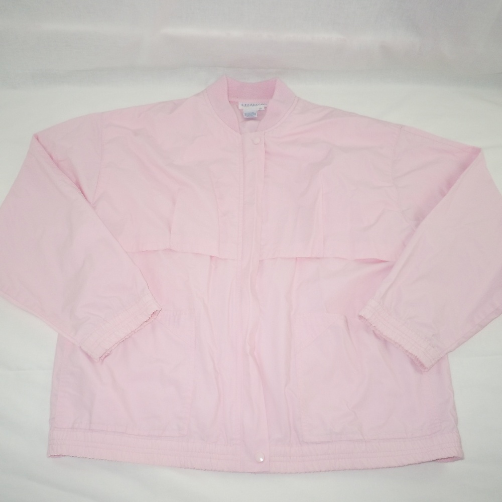 Nordstrom Pink Track Jacket Windbreaker Vintage M